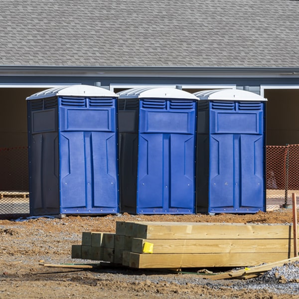 is there a specific order in which to place multiple porta potties in Hiawatha Iowa